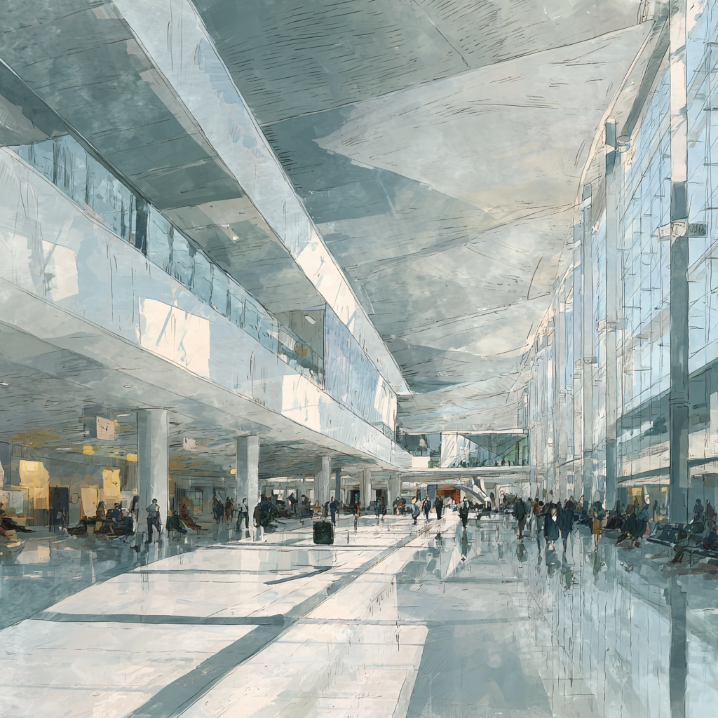 Barcelona Airport Announcements for International Passengers | AI Voice