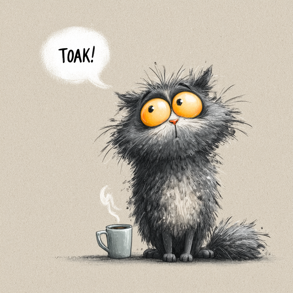 Talking Cat Illustration