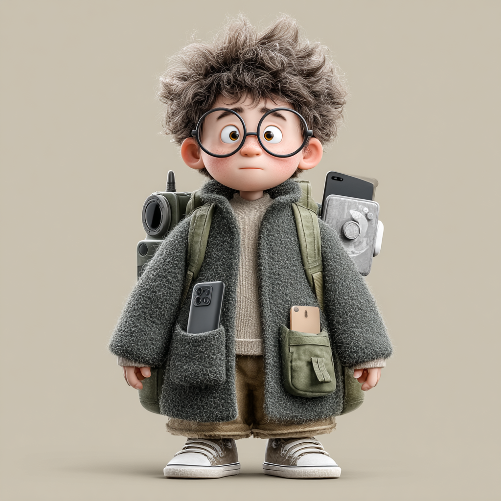 Nerdy Sidekick Illustration