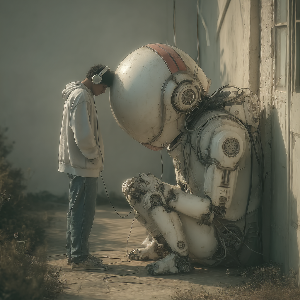 AI Parody Dubbing Voice Illustration
