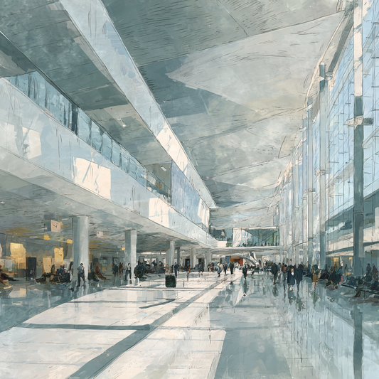 Barcelona Airport Announcements for International Passengers | AI Voice