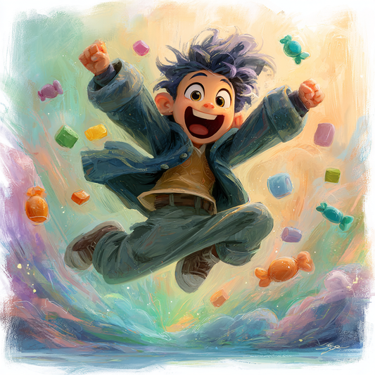 Hyperactive Kid Illustration